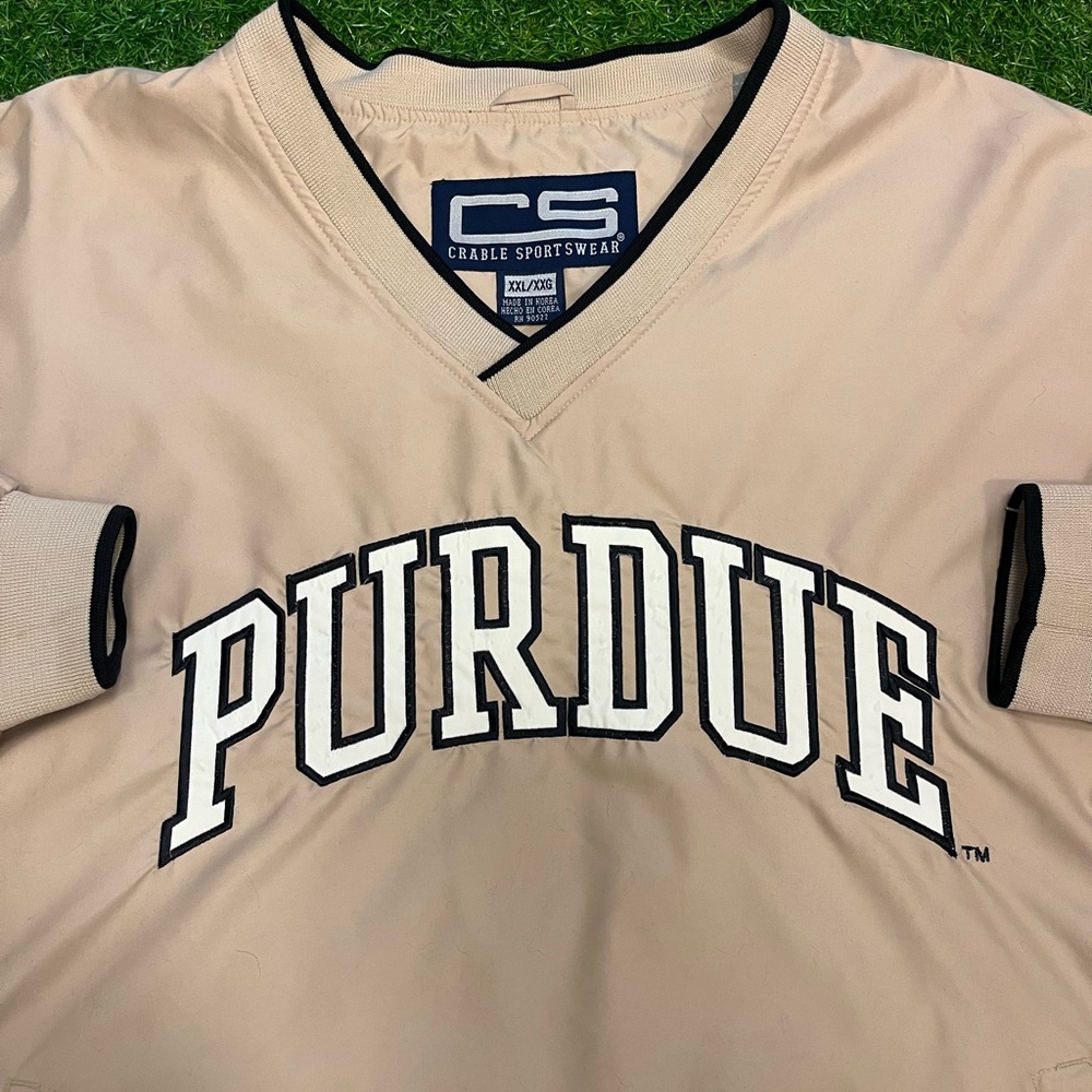 Vintage Purdue Boilermakers XXL Pullover Windbreaker Crable Sportswear